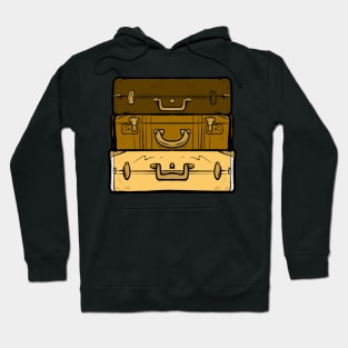 Vacation Travel Suitcase Cartoon Color Hoodie